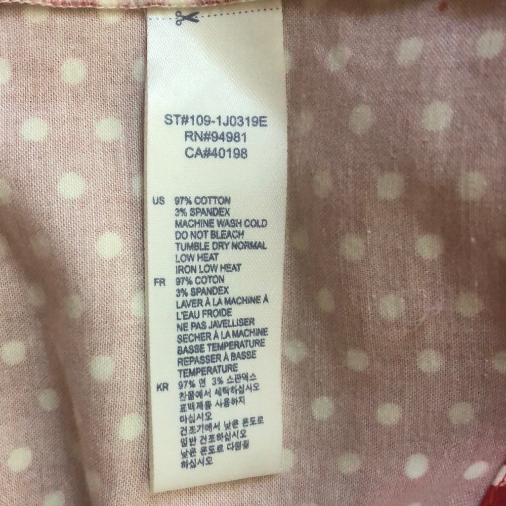 Red and White Polka-dot Strapless Dress - Picture 7 of 8